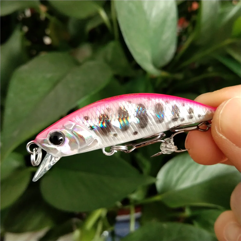 

TSURINOYA 50S NEW COLOR 5cm 5g Sinking Minnow Fishing Lure INTRUDER TROUT Artificial Jerkbait Hard Bait Pike Wobbler Crankbait