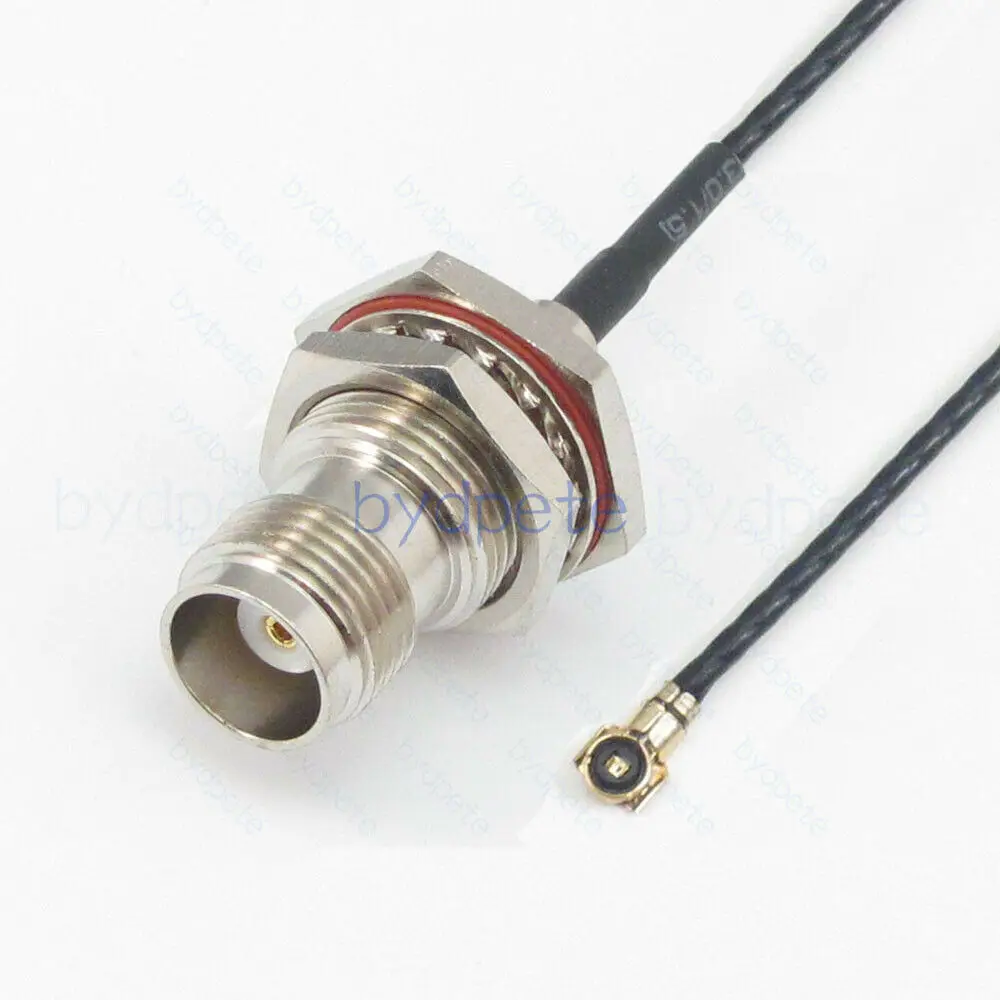 

TNC female bulkhead to IPX IPEX MHF4 plug 1.13mm Cable Pigtail Coax 50ohm Kable
