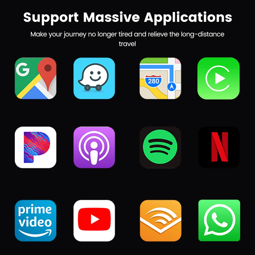CarlinKit USB беспроводной адаптер для CarPlay проводной Android Авто AI Box Mirrorlink Автомобильный