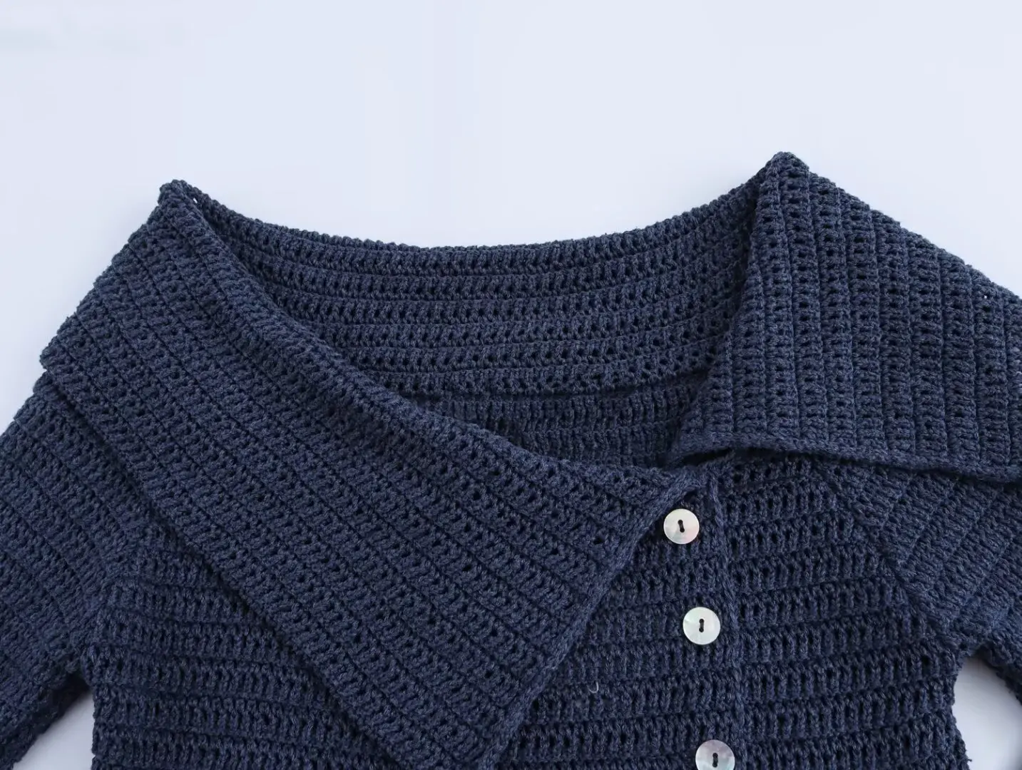 Женская Асимметричная Рубашка С Длинным Рукавом Повседневный Трикотаж Косым