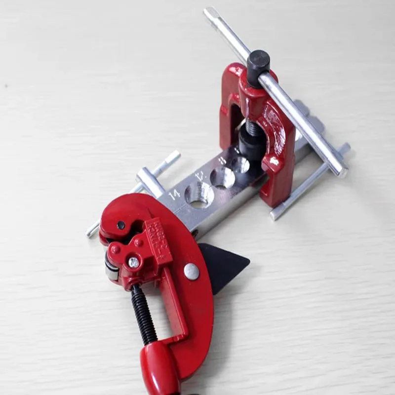 

Tube Cutter Flaring Tool Kit Copper Pipe Aluminium Pipe Expander Metric Inch Expansion Mouthparts Device