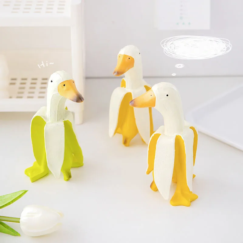 Украшение для комнаты банан Дак кавайи аксессуары дома и офиса миниатюрная