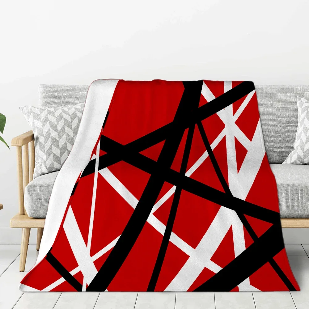 

Blanket Van Halen Band Printing Flannel Blanket For Bed Sofa Chair Applicable All Season Travel Camping Blanket
