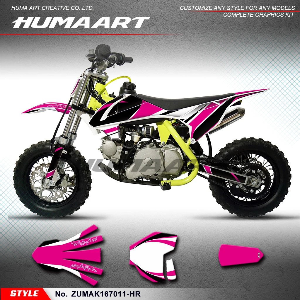 Набор графических наклеек для мотоцикла HUMAART ZUUMAV K1 50 60 70 детский мини-байк грязи