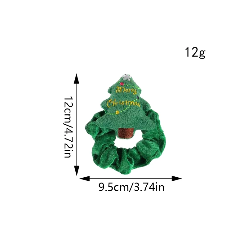 Милый мультяшный Рождественская елка Санта-Клаус Лось Плюшевые резинки для