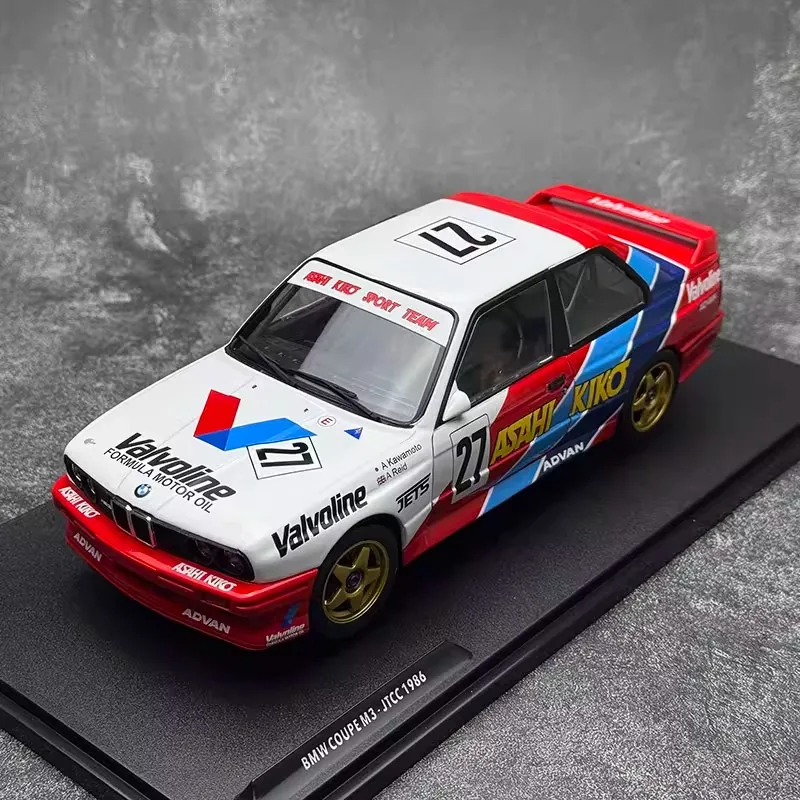 Фото Модель Solido 1/18 BMW M3 # 27 JTCC 1986 с двумя открывающимися дверями, литая модель автомобиля, лимитированная серия, статическая, новая коллекция, подарки для мальчиков №2