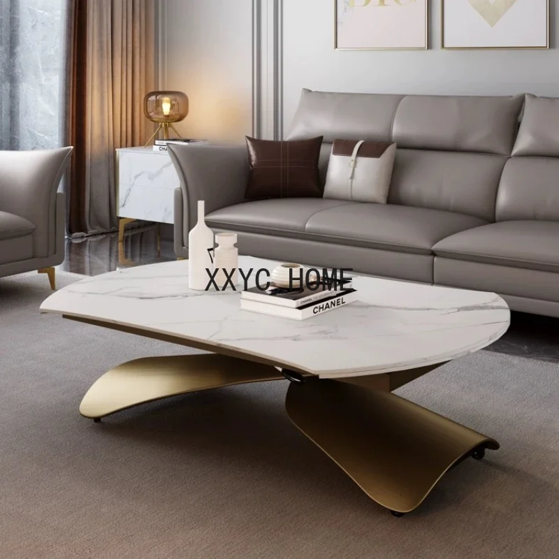 Регулируемый Простой Прозрачный напольный Маленький журнальный столик