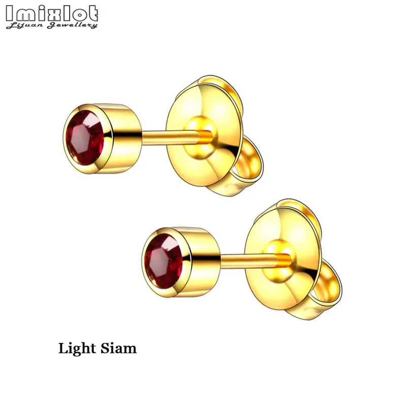 Серьги-гвоздики из нержавеющей стали 2 шт.