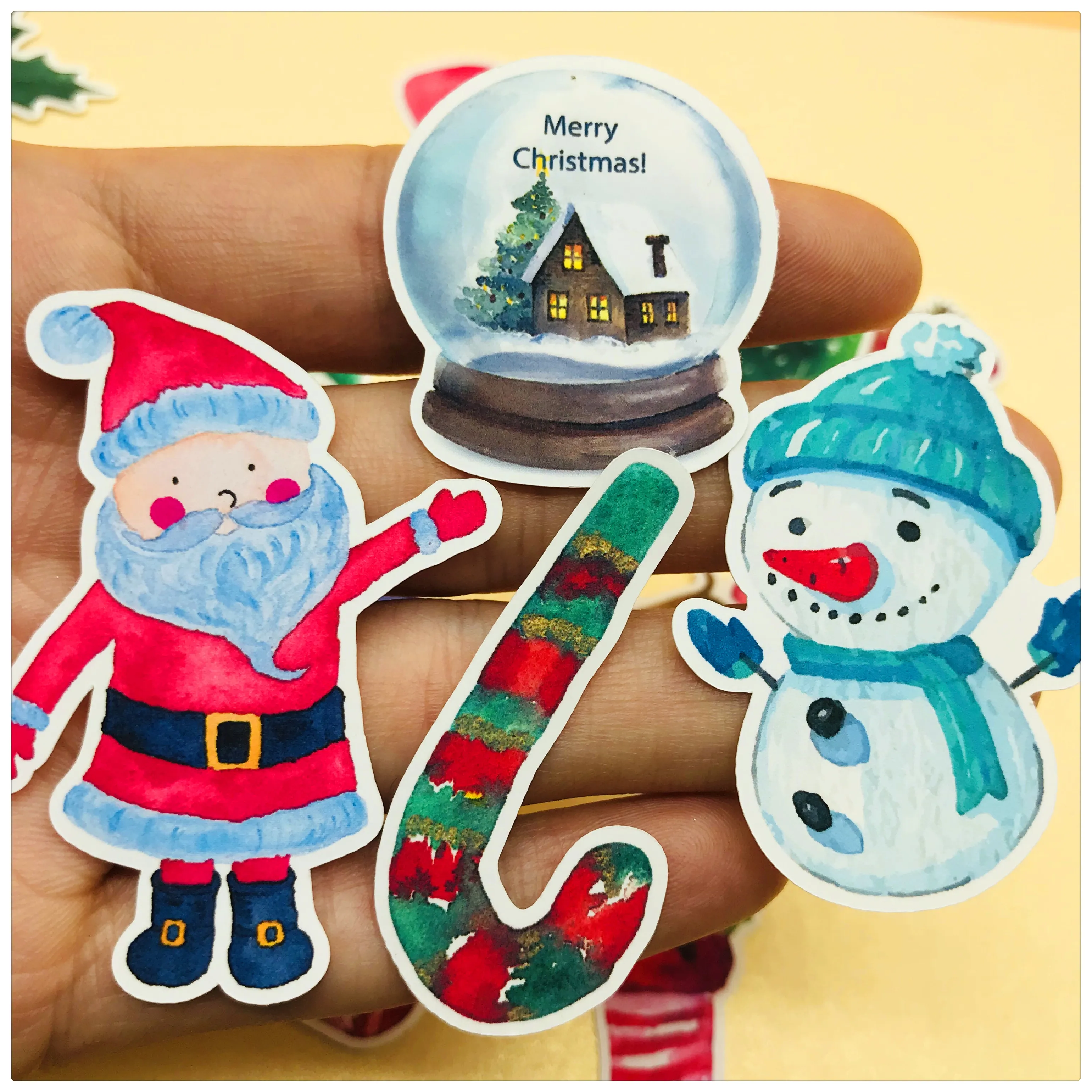 

33 шт./пакет Рождественские декоративные наклейки, поделки и скрапбукинг