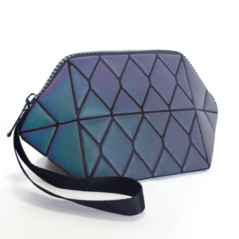 

Irregular Geometric Cosmetic Bag Colorful Luminous Cosmetic Bag
