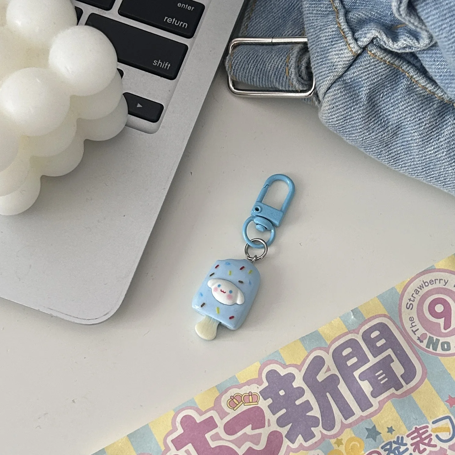 Брелок для ключей Mymelody Kuromi рюкзак мороженого брелок Hello Kitty подарок друзей