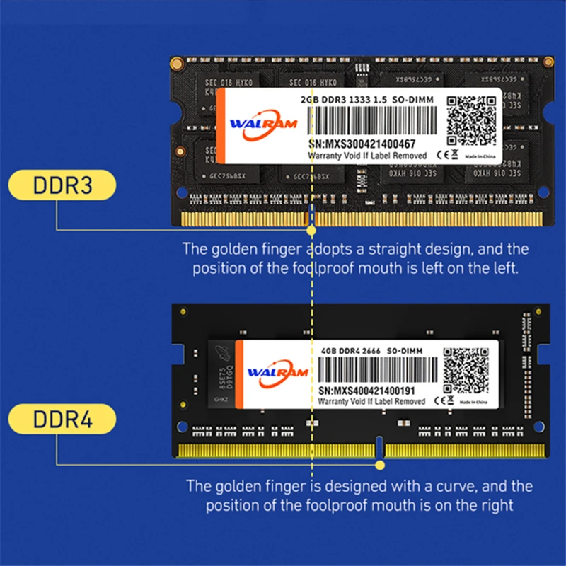 WAL оперативная Память DDR4 8 ГБ 4 16 2400 МГц 3200 2666 sodimm для ноутбука