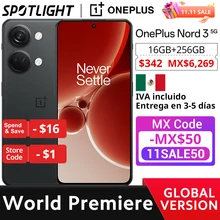 [World Premiere] Global Version OnePlus Nord 3 5G 16GB 256GB 50MP Camera 80W SUPERVOOC 6.74”120Hz Display Dimensity 9000