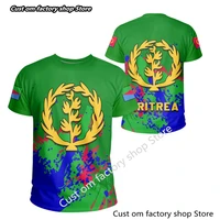 africa country eritrea lion colorful retro 3d print menwomen summer casual funny short sleeves t shirts streetwear a19