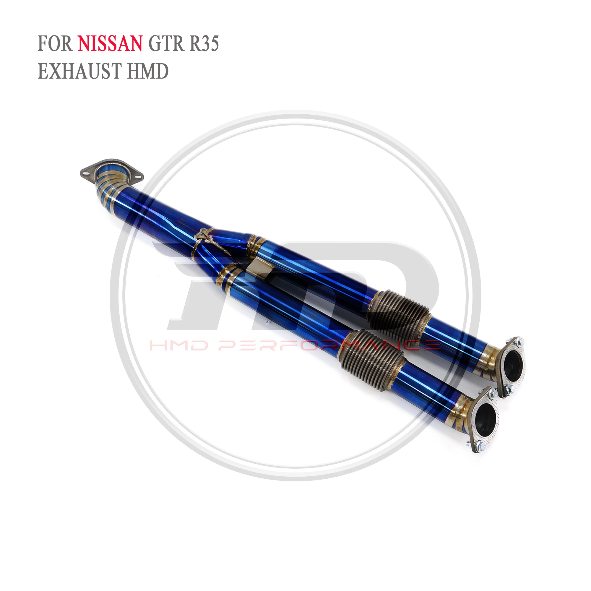 Выхлопная система HMD высокая производительность передняя труба для NISSAN GTR R35