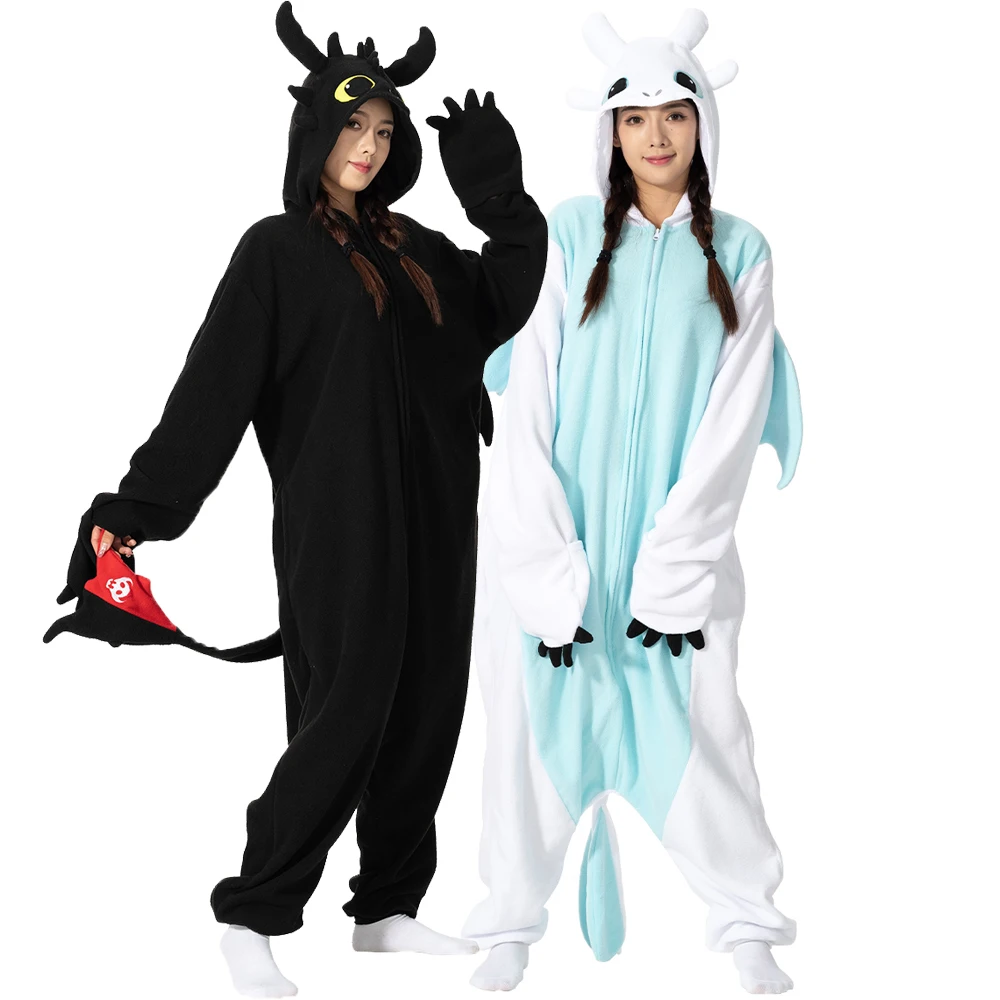 Кигуруми комбинезон Мультяшные пижамы без талии для взрослых женщин мужчин пижамы с животными домашняя одежда для Хэллоуина косплея искусственный костюм