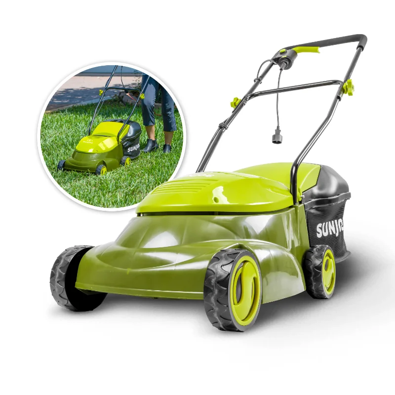 

Sun Joe Corded Electric Walk-Behind Push Lawn Mower, 14-inch, 12-Amp, 3-Position, Green garden tools