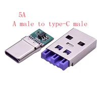 10 sets a pair type c male flash charging fully compatible suit fast charging 5a current connector