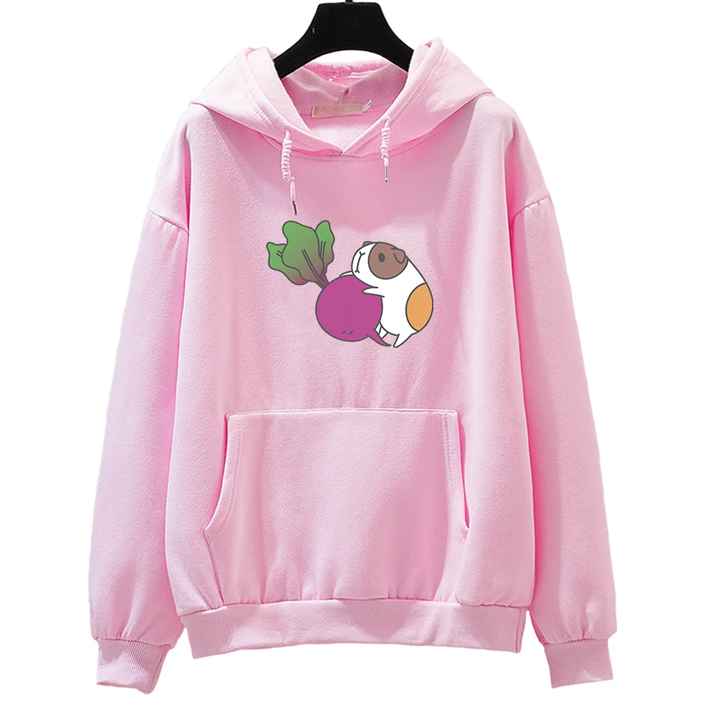 

Domesticated Guinea Pig Animal Cavia Porcellus Oversized Hoodie Girl Kawaii/Cute Children Long Sleeve Sweatshirt Cartoon O-neck