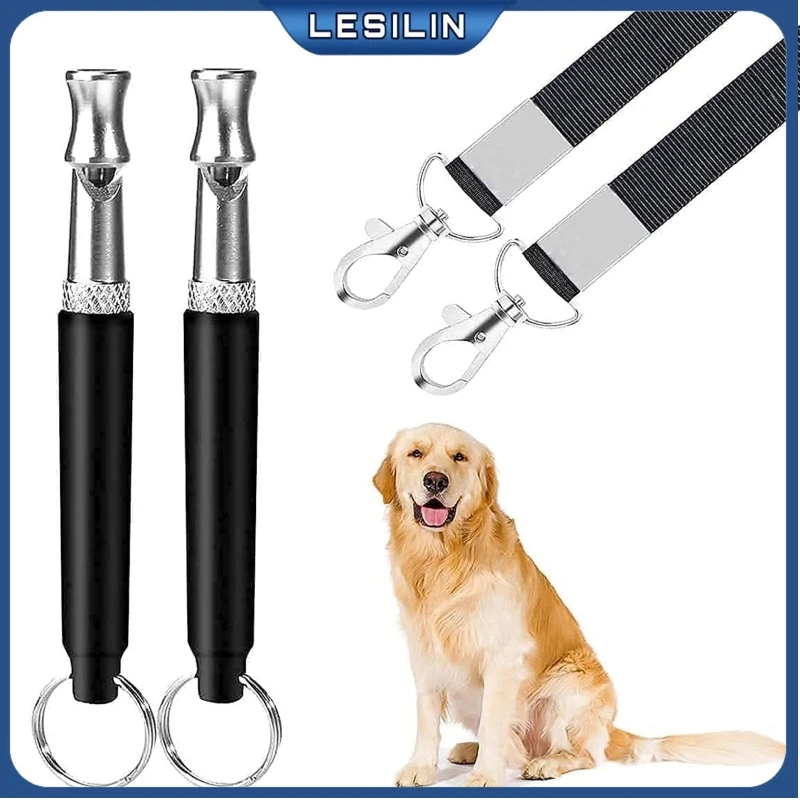 

2 Pack Dog Whistles for Stop-Barking Professional Ultrasonic Whistle Puppy Bark Control Training Tool with Lanyard