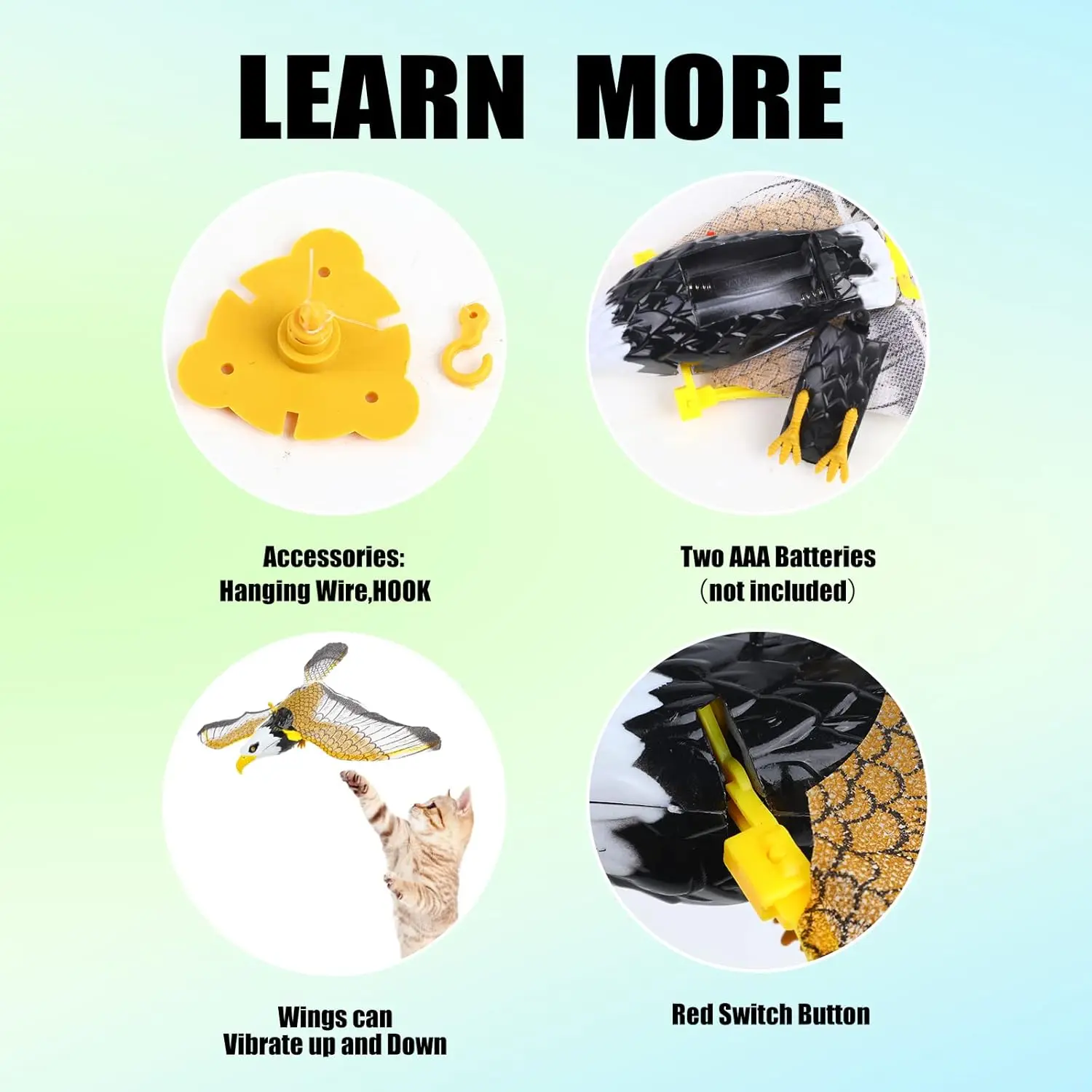 Репеллент для птиц подвесная подвеска в виде орла ястреб искусственная защита