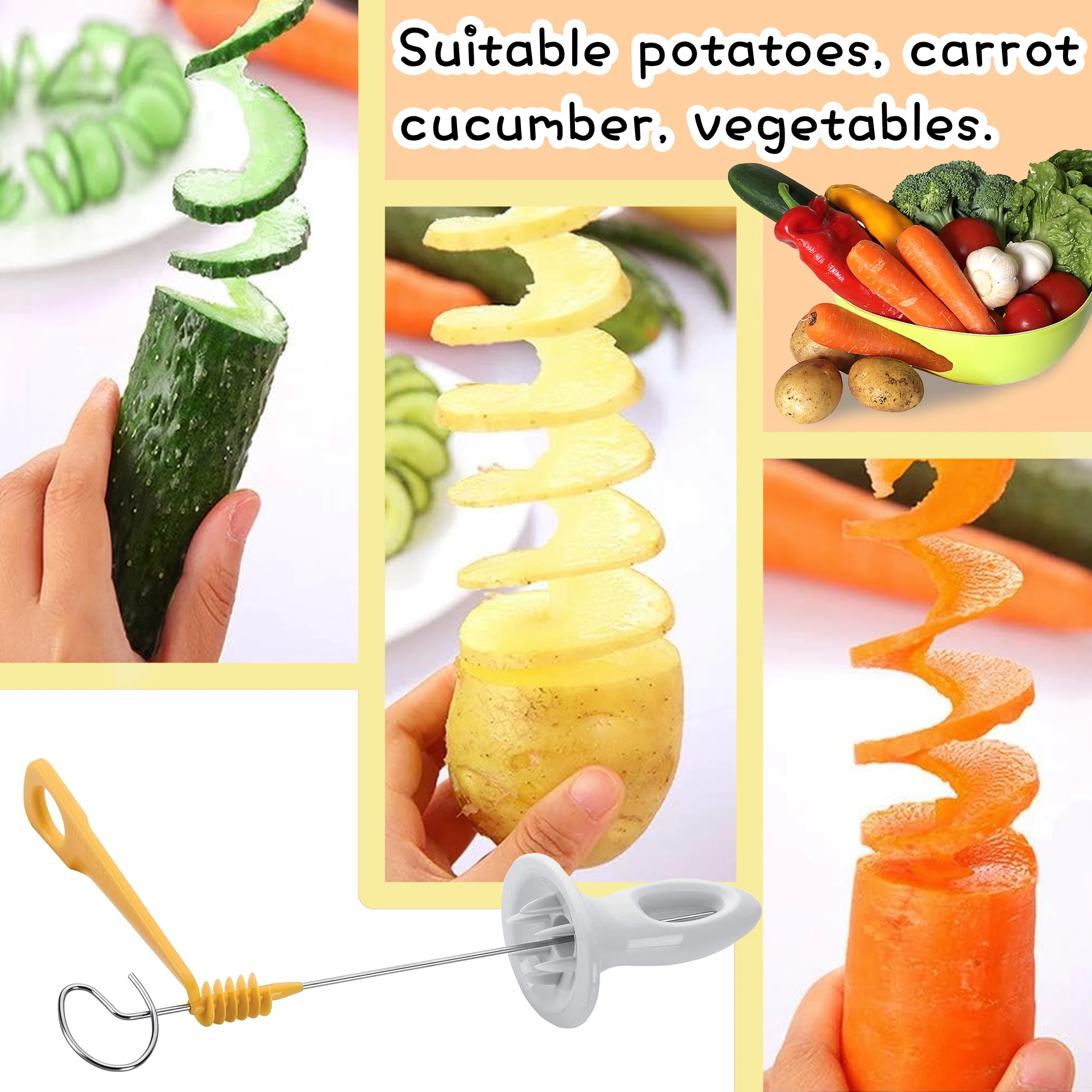 Набор спиральных резаков для картофеля спиральная слайсер Торнадо ручная