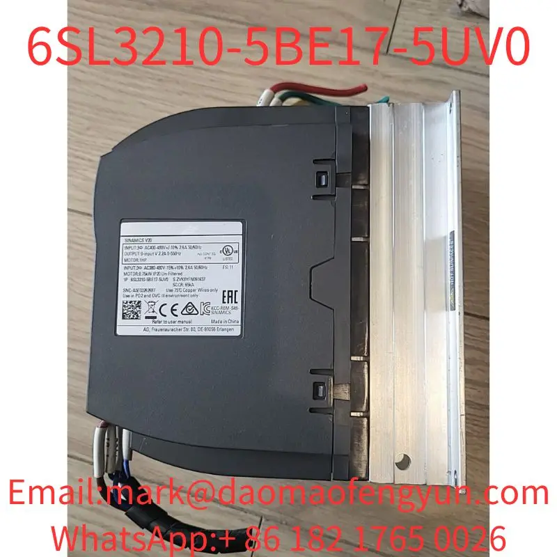 Номинальная мощность 380 кВт 6SL3210-5BE17-5UV0 SINAMICS V20 480-10% в 3 AC -15/+ 0 75 47-63 Гц