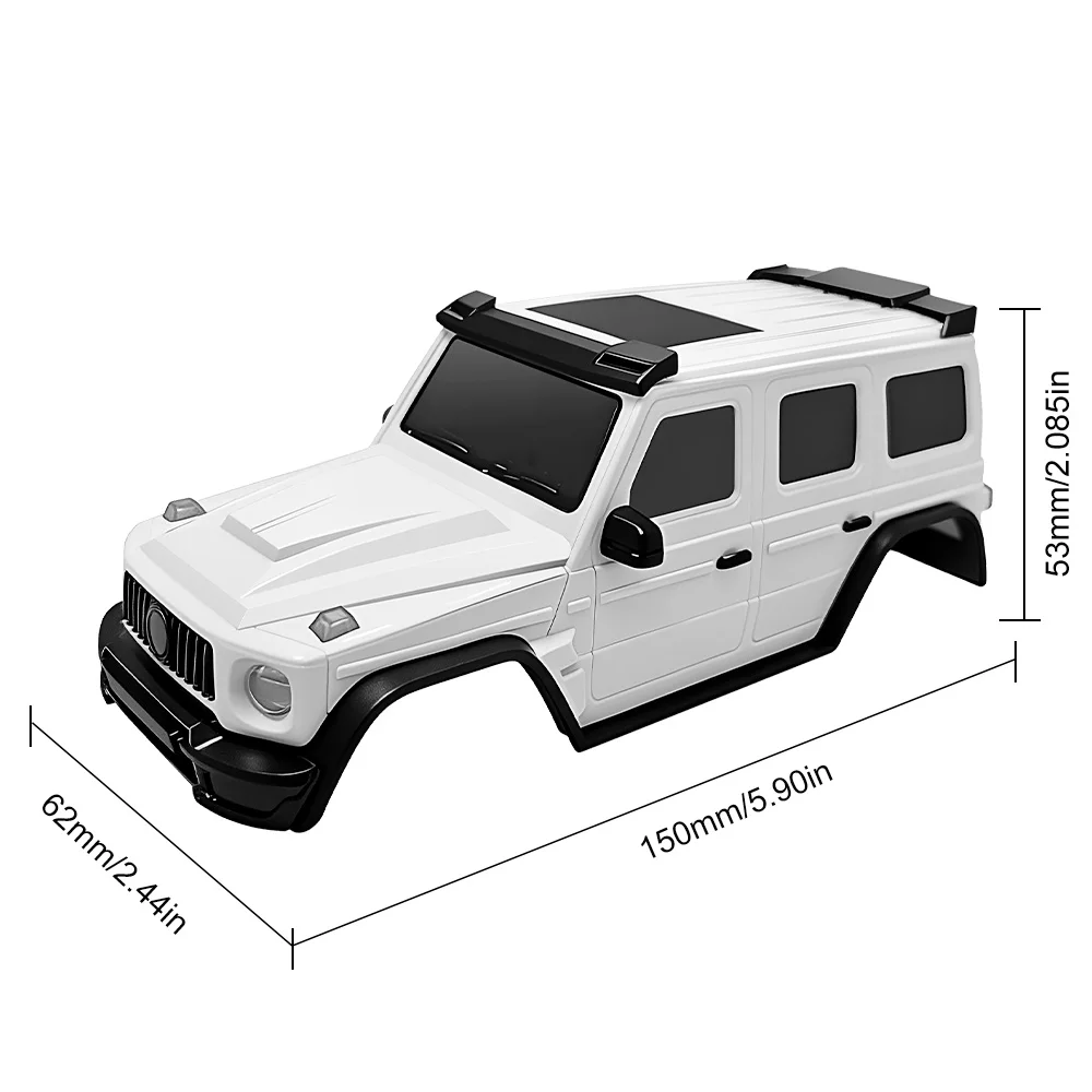 Фото Пластиковый корпус 9IMOD SCX30 для радиоуправляемых краулеров, готовый к установке светодиодов, прямая замена, улучшенная версия №5