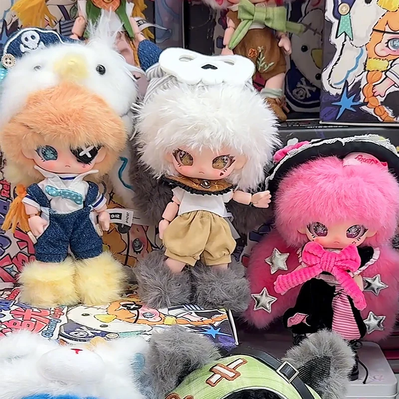 Фото Babythree Rebaby Chasing Light Idol Blind Box, плюшевая фигурка Rebaby с подвижными суставами, фигурка из блайндбокса, загадочная коробка, игрушки-сюрпризы. №4