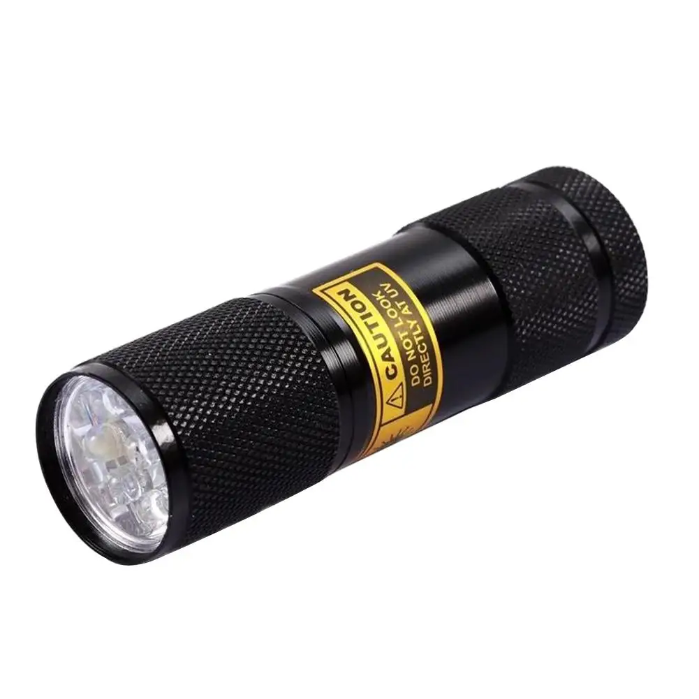 

AloneFire 9LED Aluminum UV Ultraviolet Light Flashlight Anti-fake Money Jewellery Detector Torch Light Lamp Banknote checking
