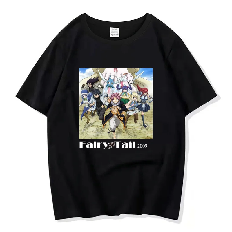 

Футболка мужская с забавным мультяшным принтом «Фея хвост»