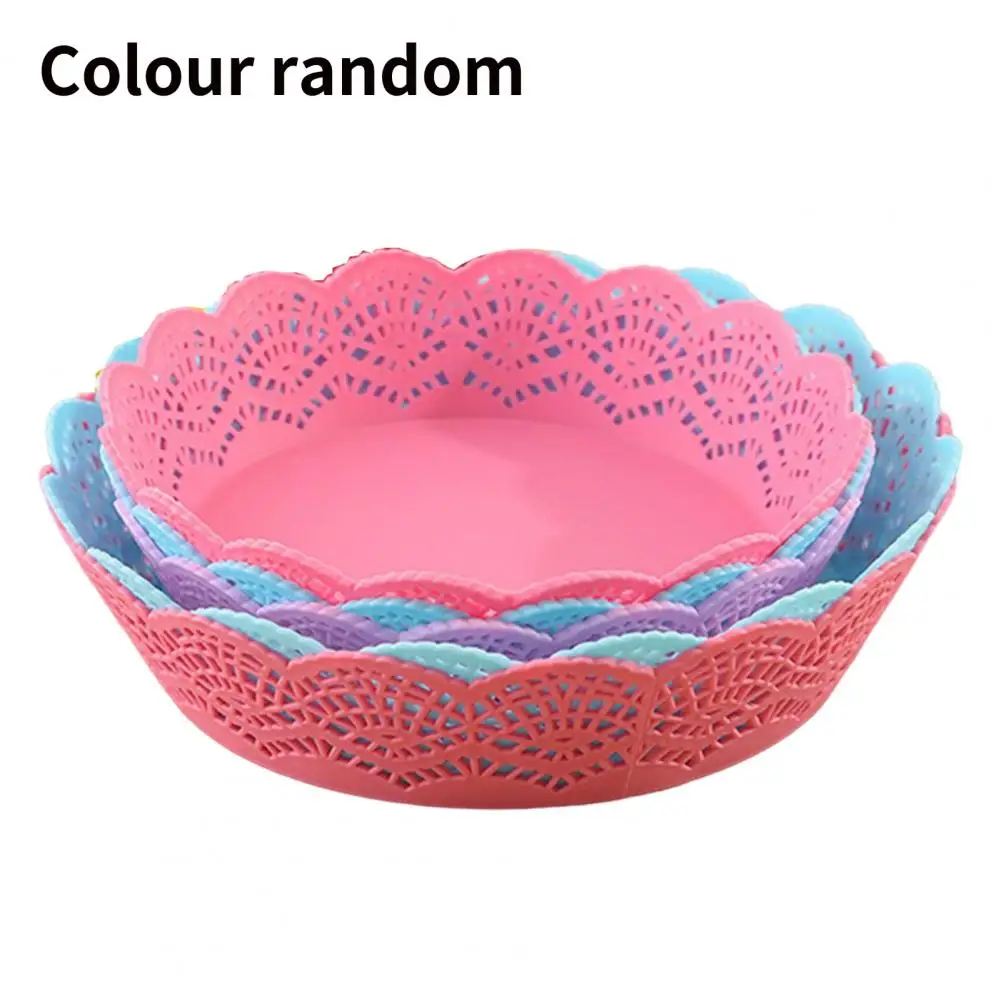 

Wear-resistant 5Pcs Convenient Household Fruit Candy Storage Tray Food Grade Fruit Tray Multi-function for Home