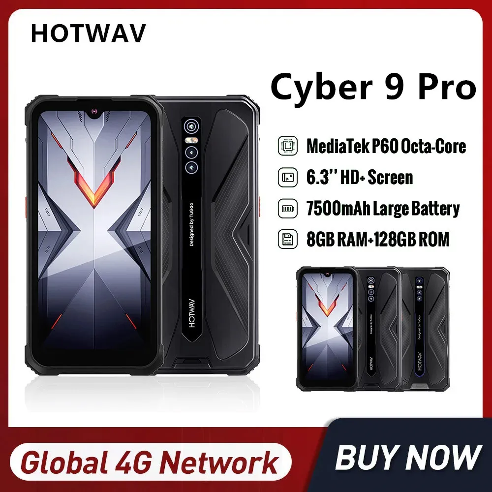 

Новинка Hotwav Cyber 9 Pro 4G надежные смартфоны Восьмиядерный 8 ГБ + 128 ГБ Android 11 мобильный телефон 6,3 дюйма HD 7500 мАч 48MP задняя камера NFC