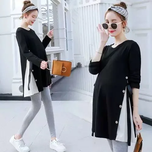 

2022 European and American style maternity fashion top