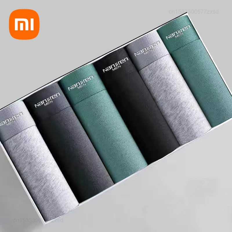 

Xiaomi Male Organic Cotton Casual Men Underwear Boxers Breathable Man Antibacterial Seamless Comfortable High Quality Men Shorts
