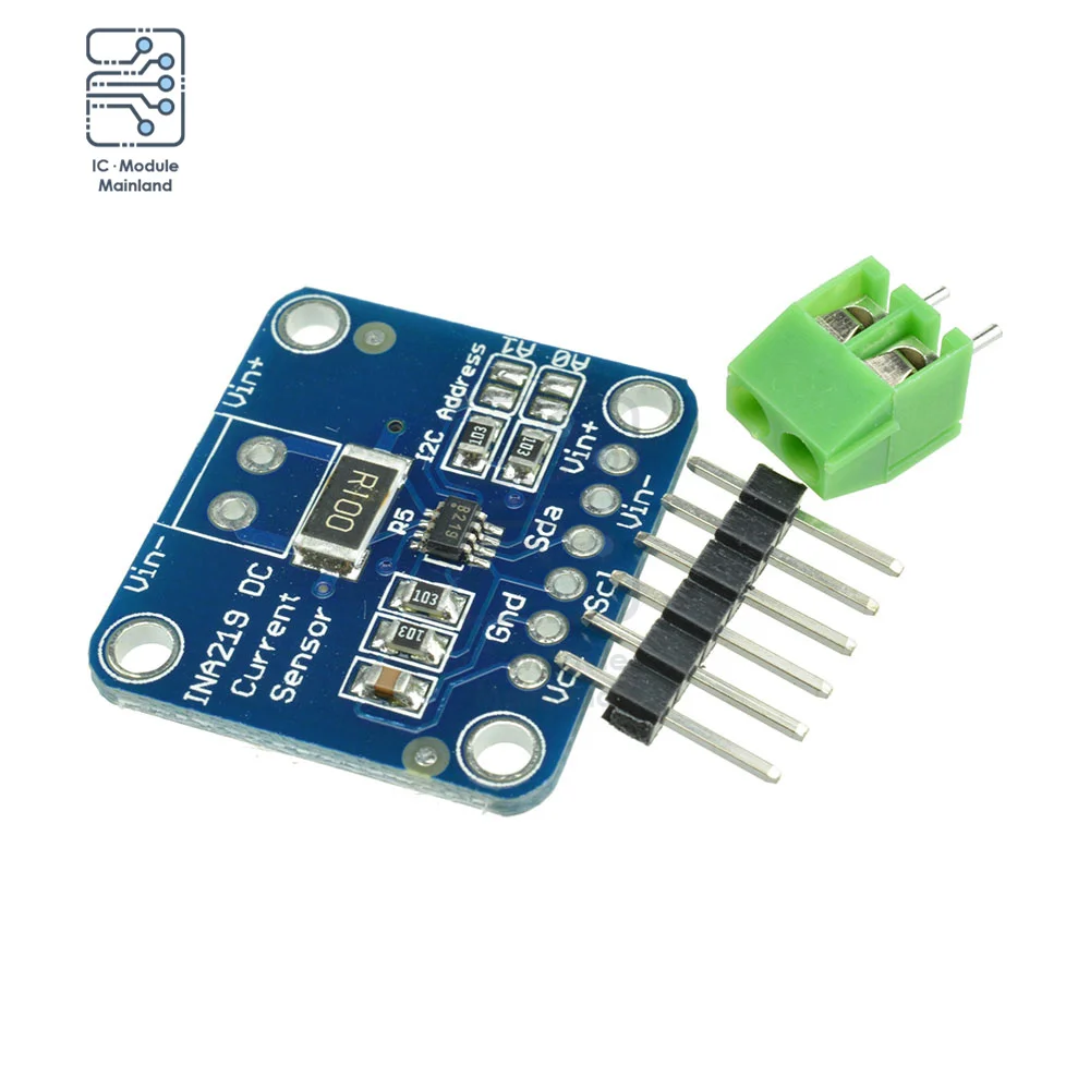 Детектор тока напряжения INA219 GY219, детектор мощности, модуль прерывания I2C, интерфейс SMBUS для Arduino, зарядный источник питания для ноутбука