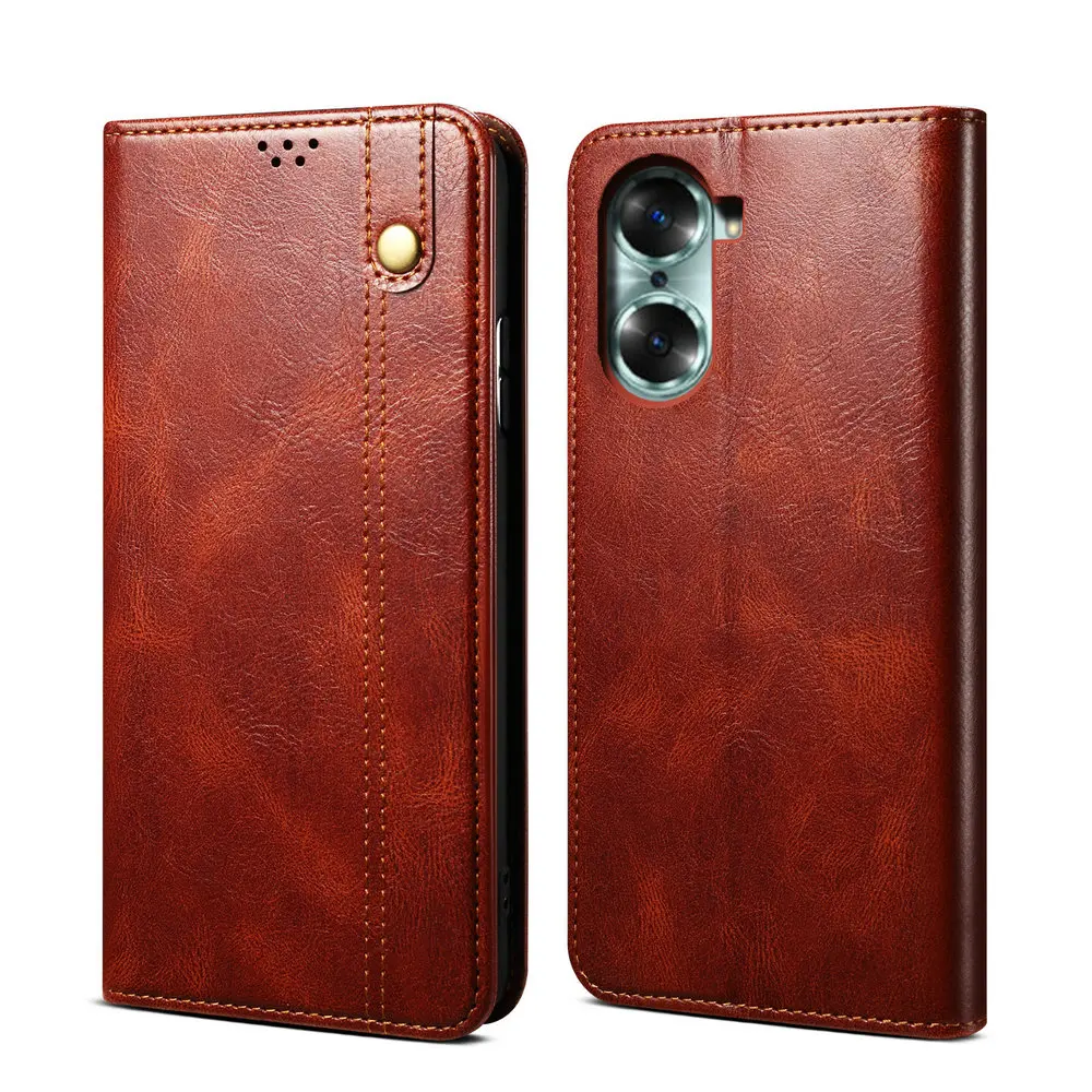 

Luxury Phone 360 Protect Texture Leather Wallet Book Funda Cases For Huawei Honor 60 50 Se 30 V30 Pro 30s Honor60 Flip Cover
