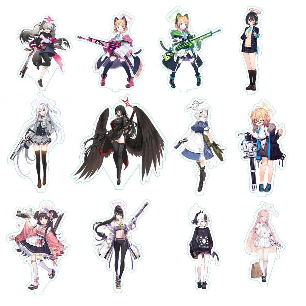 Горячая аниме синяя архивная фигурка акриловая модель на подставке Misono Mika Shirasu