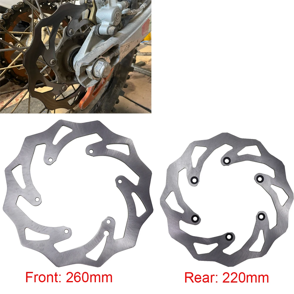 

Motorcycle 260/220MM Front Rear Brake Disc Rotor For KTM SX SXF EXC XC XCF XCW XCFW 125 150 250 350 450 500 1994-2019 Husqvarna