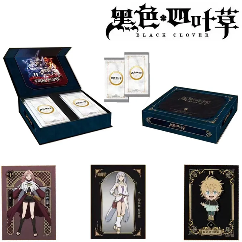 

2023 New BLACK CLOVER Cards Collection Tcg Booster Box PacksNezuko Anime Table Playing Games Kids Toys Birthday Gift