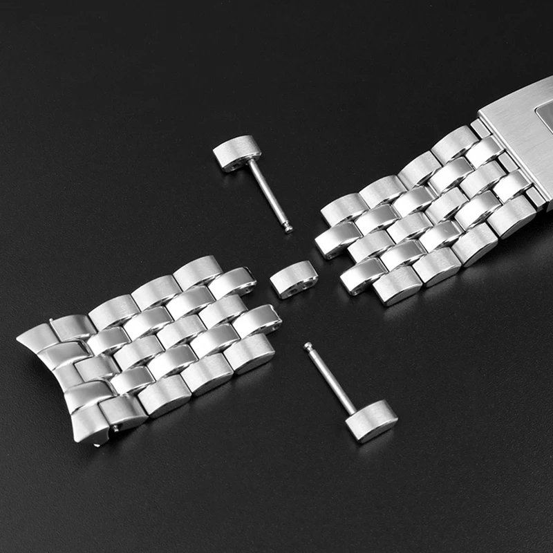 20mm 21mm Solid Stainless Steel Metal Watch Strap For IWC Pilot Mark 17 18 Little Prince IW377717 Men Watch Band Bracelet