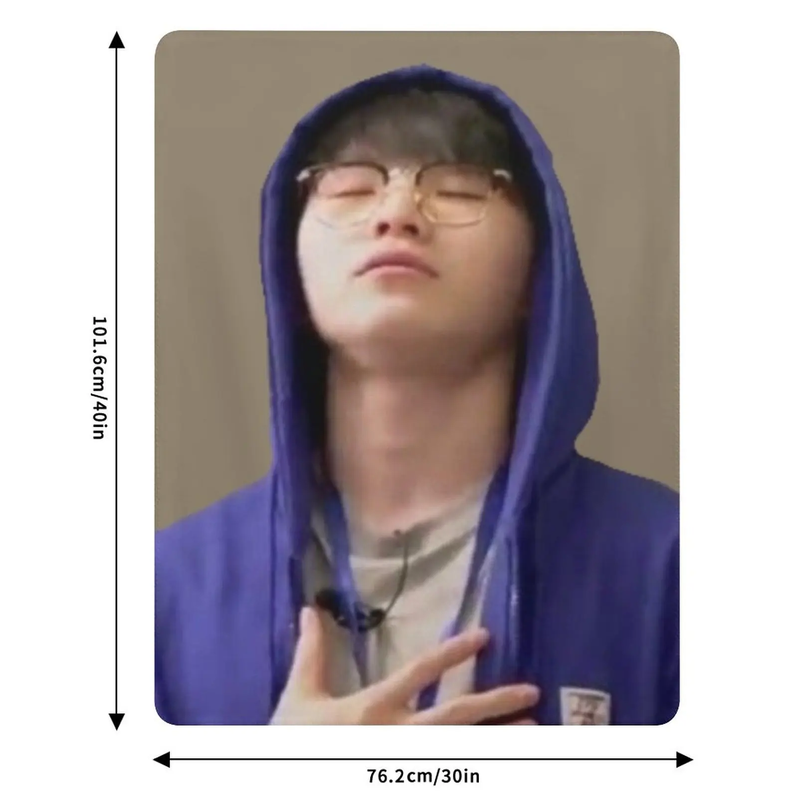 Декоративный мягкий плед Woozi Relaxed Meme для дивана и кушетки (art.: 3920d8cd4acf0) - 3920d8cd4acf0