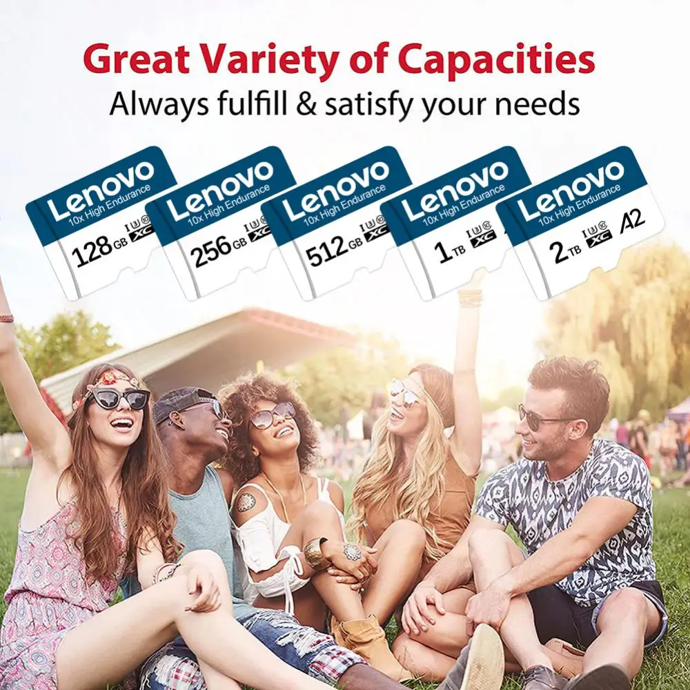 Карты памяти Lenovo Micro TF SD 64 ГБ 32 16 класс 10 высокоскоростная 128 256 U3 4K HD флеш-карта для