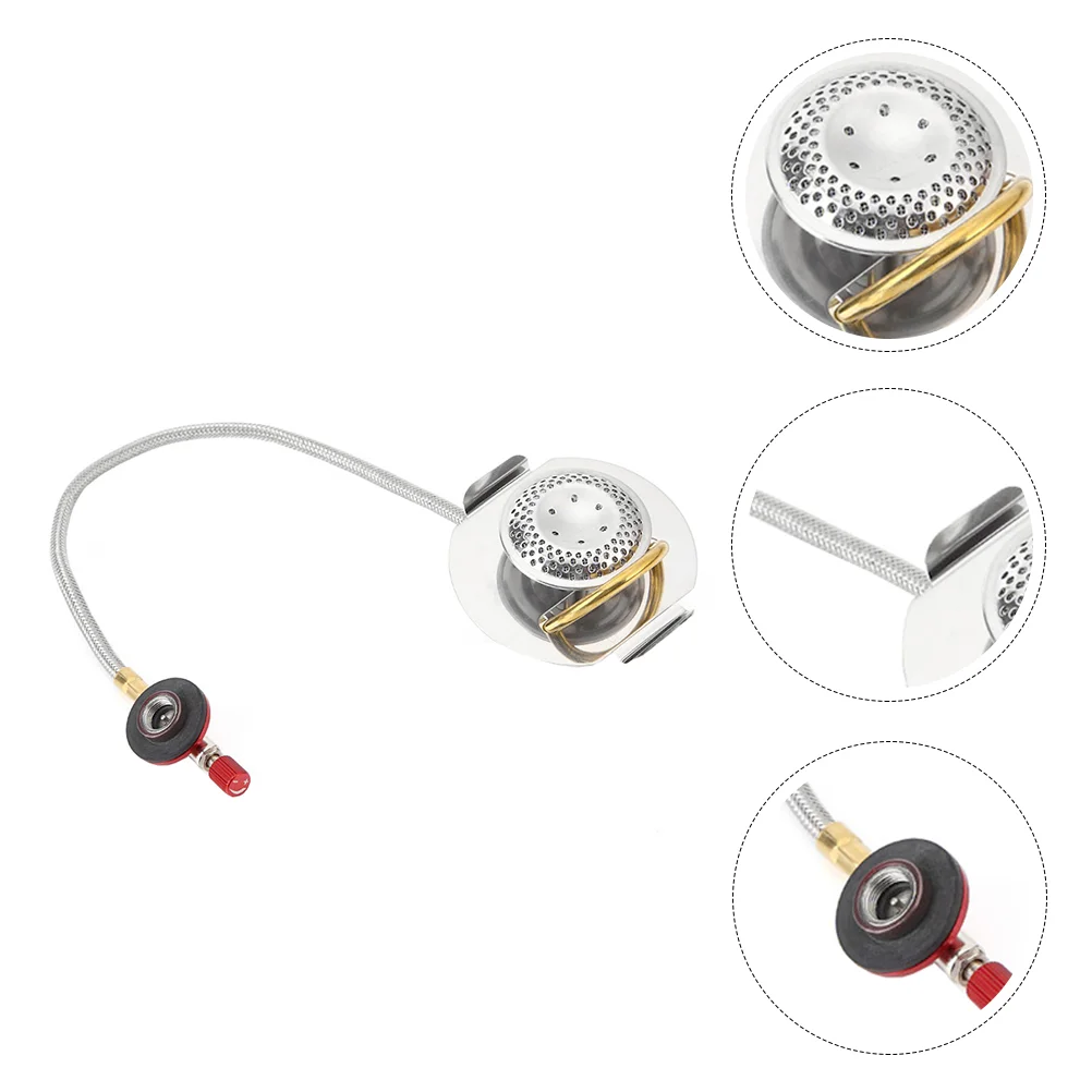 

Stove Gas Burner Camping Propane Portable Hose Backpacking Mini Adapter Accessories Cooker Butane Connector Backpack Table Tank
