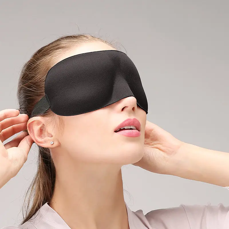 

3D Sleeping Eye Mask Eyepatch Block Out Light Soft Paded Sleep Rest Relax Aid Cover Patch Blindfold Face Shade Eyeshade Patchs