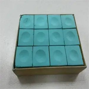 

12 Pcs Snooker Pool Oily Dry Chalk Billiard Pool Table no-slip Chalk Indoor Sport Accessories