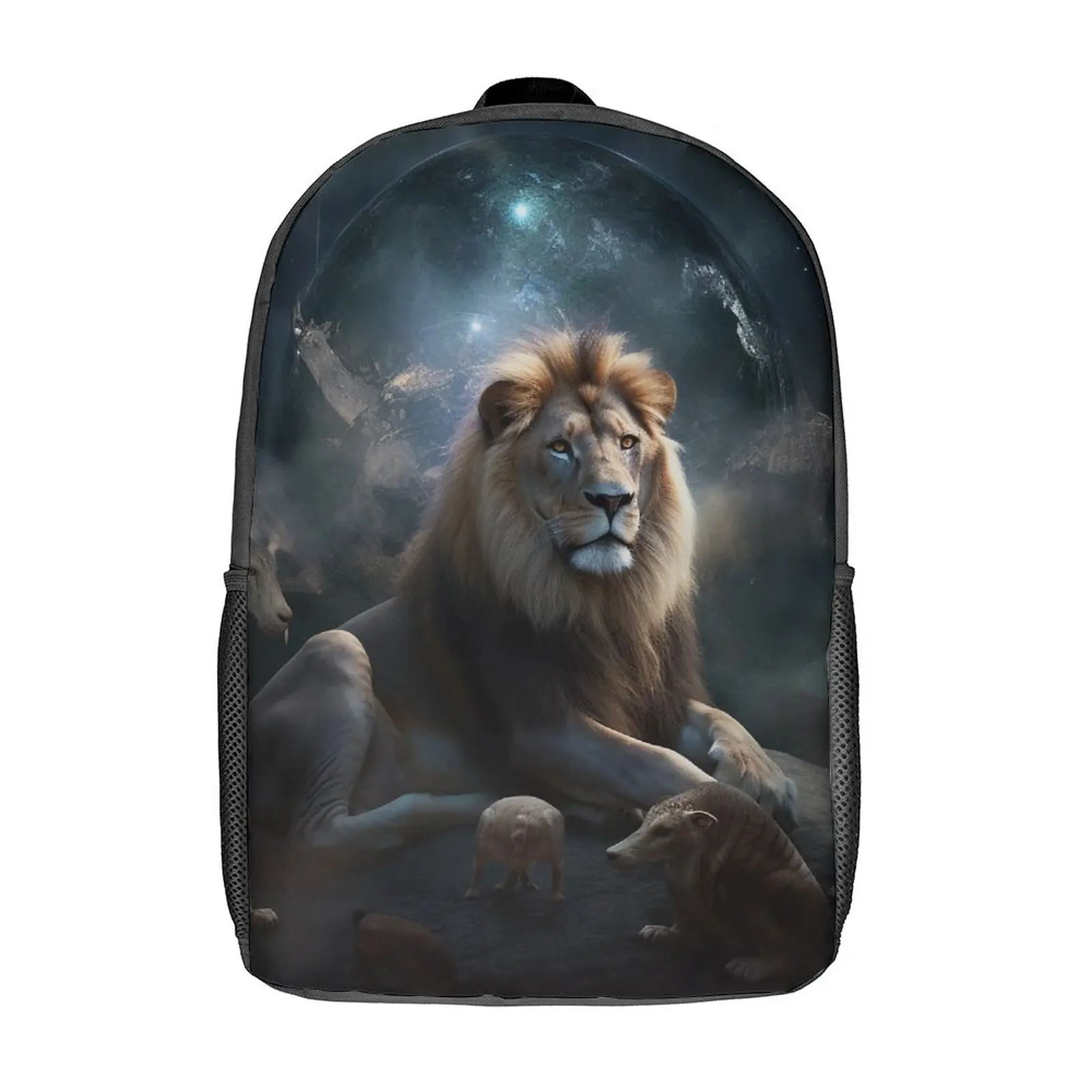 

Lion Backpack New Species Mysterious World Camping Backpacks Youth Aesthetic High School Bags Custom Big Rucksack