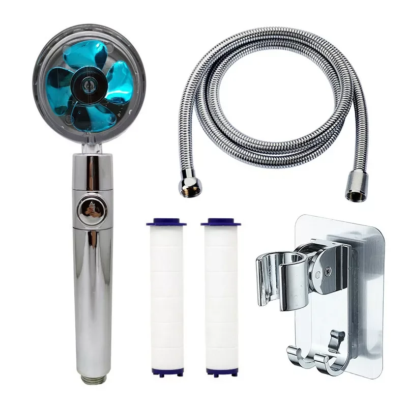 

High Pressure Shower Head 360 Rotated Handheld Showerhead with Turbocharged Bathroom Pressurized Massage Rainfall Shower Head