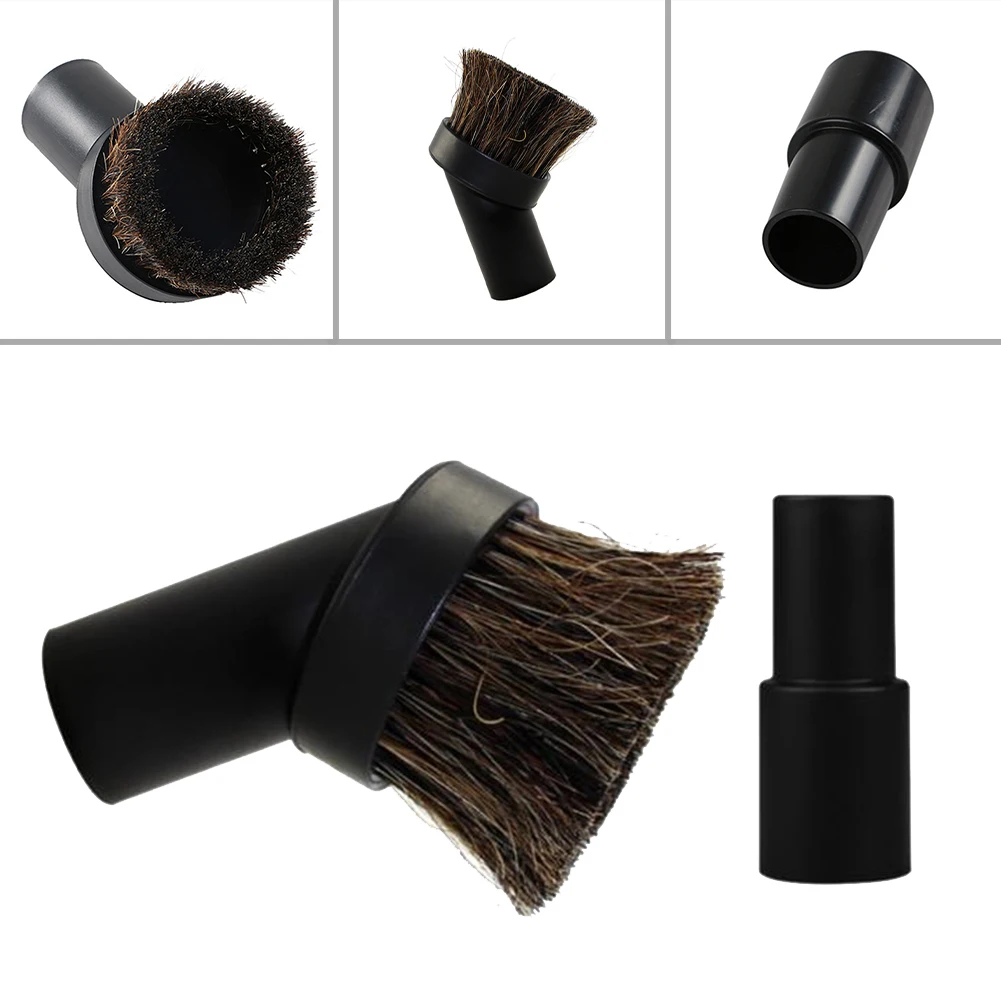 3.6cm Long Horse Hair Round Brush Vacuum Cleaner Converting Adapter 32mm To 35mm Robot Vacuum Cleaner Part Sweeper Accessories