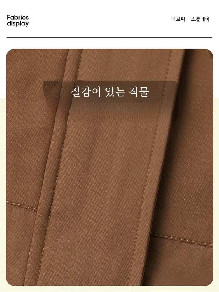 Тренч средней длины верхняя одежда для женщин весна и осень 2024 новая осенняя мам